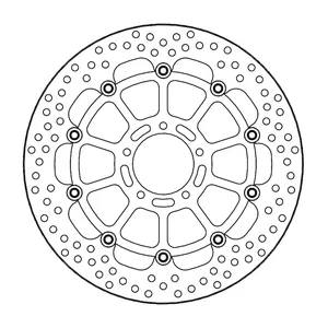 Rotor de freno flotante serie Halo de Moto-Master