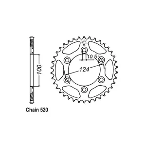 Piñón trasero JT 735.45