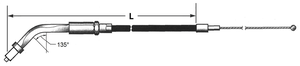 Cable de acelerador y retorno para Harley-Davidson Sportster 1996-2006