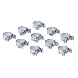 Abrazaderas de manguera Aba, 17mm para manguera de 3/8". Galvanizadas en zinc