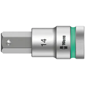 Puntera hexagonal Wera Zyklop 1/2" con función de retención