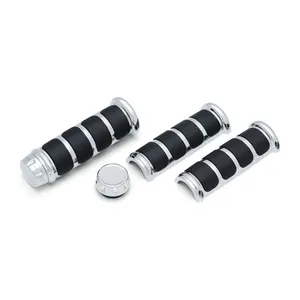 Kuryakyn, fundas para manetas ISO para manetas calefactadas OEM. Cromado