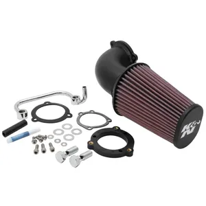 K&N, kit de filtro de aire de alto rendimiento AirCharger. Negro