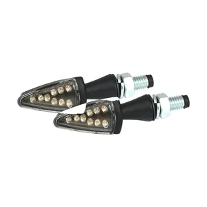 Pico negro, intermitentes LED. Negro. Lente transparente