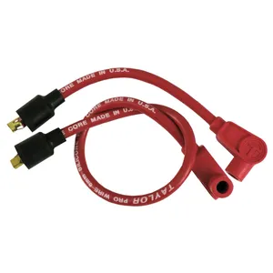 Juego de cables de bujía Taylor, 8mm núcleo metálico. Rojo