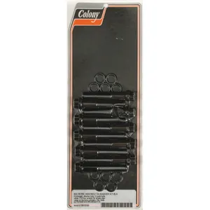 Colony, kit de pernos de culata de 12 puntos 'big bore'. Negro