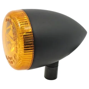 Combinación de luz trasera LED tipo bala 3-1 / intermitente. Negro. Ámbar