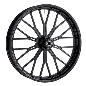 Arlen Ness, llanta Y-Spoke 21 x 5.5". Delantera. Negra