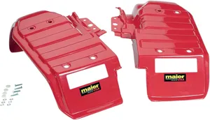 Replacement mudguard plastic - ATV rear (PR), red