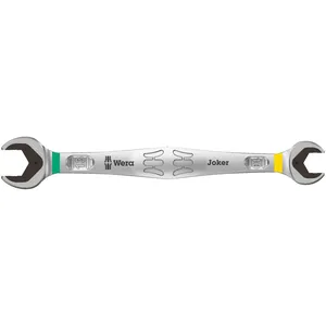 Llave Wera de doble boca abierta 10/13 Joker
