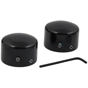 Kit de tapa de tuerca de eje delantero. Negro