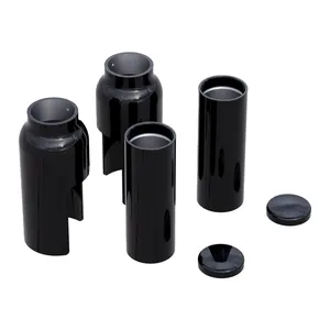 Rick's Motorcycles, kit de cubiertas de horquilla, 6 piezas. Negro