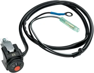 Interruptor de paro de emergencia negro para Harley-Davidson