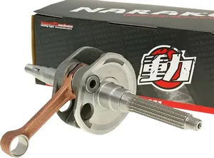 Cigüeñal de motocicleta Harley-Davidson sobre fondo blanco