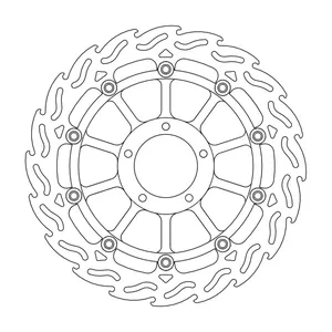 Rotor de freno flotante serie Flame de Moto-Master