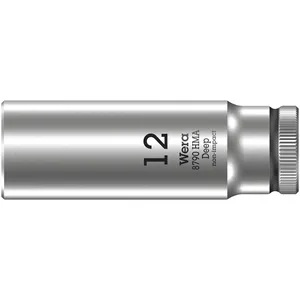 Wera, llave de vaso profunda de 12 mm
