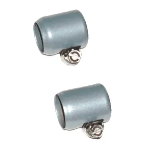 NAMZ, abrazaderas para mangueras de aceite. ID de 3/8". Plata