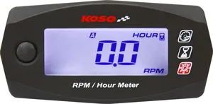 Tacómetro y cuentahoras Mini 4 negro con pantalla digital para motocicleta