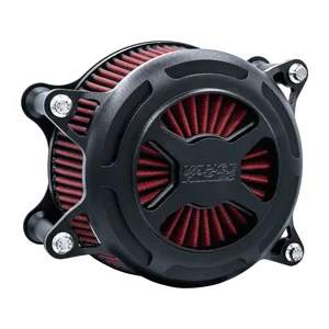 Vance & Hines, filtro de aire VO2 X. Negro arrugado