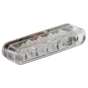 Intermitente trasero LED Shorty. Uso horizontal. Lente transparente