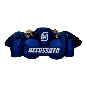 Accossato, pinza de freno radial izquierda Monoblock de 108mm. Azul