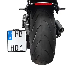 HeinzBikes, soporte lateral para placa de matrícula. Cromado