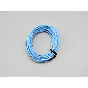 Cable eléctrico. 2 metros 0.75sq. Azul claro/blanco