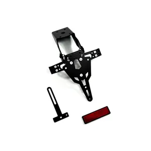 Soporte de matrícula Zieger Pro negro