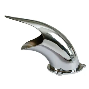 Toma de aire o velocity stack metálico para sistema de admisión de motocicleta