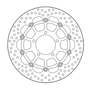 Rotor de freno flotante serie Halo de Moto-Master
