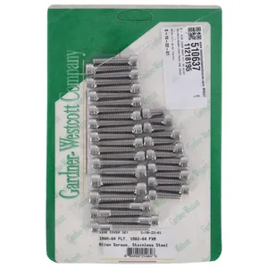 Kit de montaje de tapa lateral Big Twin, allen acero inoxidable