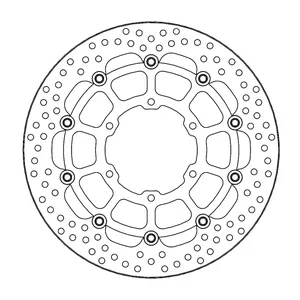 Rotor de freno flotante serie Halo de Moto-Master
