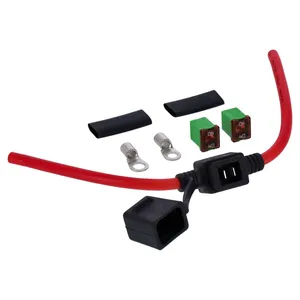 Motogadget, cable de batería mo.unit con fusible de 40A. 8,4 mm²