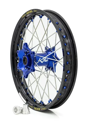 Rueda Elite MX-EN con radios plateados para motocicleta custom