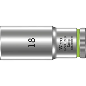 Wera, llave de vaso profunda de 18 mm