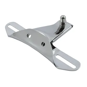 Soporte de placa estilo OEM, 2 agujeros. Cromo