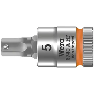 Punta de vaso hexagonal Wera Zyklop 1/4" con función de sujeción - Métrica