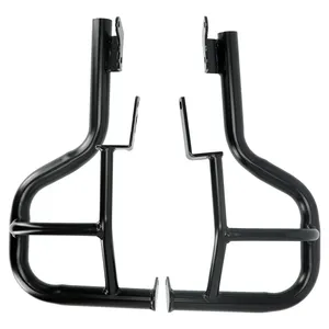 Highway Hawk, protector de motor 'Fat Bar' de 38mm. Negro brillante