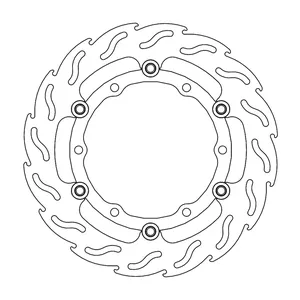 Rotor de freno flotante serie Flame de Moto-Master