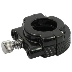 Juego de abrazaderas del acelerador, doble cable. Negro