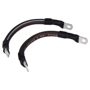 NAMZ, juego de cables de batería. Negro. 6 pulgadas (15cm)