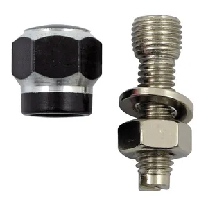 Soportes de matrícula Trik Topz Alloy Dos tonos Hex negro