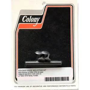 Colony mudguard hinge pin and rivet kit