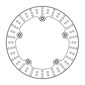 Rotor de freno fijo remachado serie Halo de Moto-Master