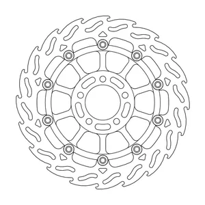 Rotor de freno flotante serie Flame de Moto-Master