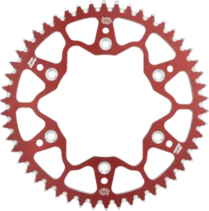 Piñón trasero de aluminio 7075 - 520 49T rojo