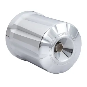 Arlen Ness, kit de filtro de aceite reutilizable de aluminio mecanizado. Deep Cut. Cromado