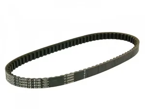 Correa de transmisión negra para motocicleta tipo belt drive