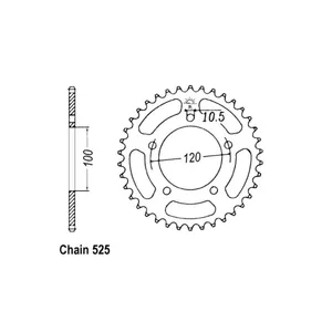 Corona trasera JT 702.41