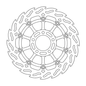 Rotor de freno flotante serie Flame de Moto-Master